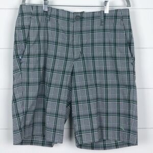 Tommy Bahama Blue & Green Plaid Short Men's Size 36 Slash Pockets Casual Summer